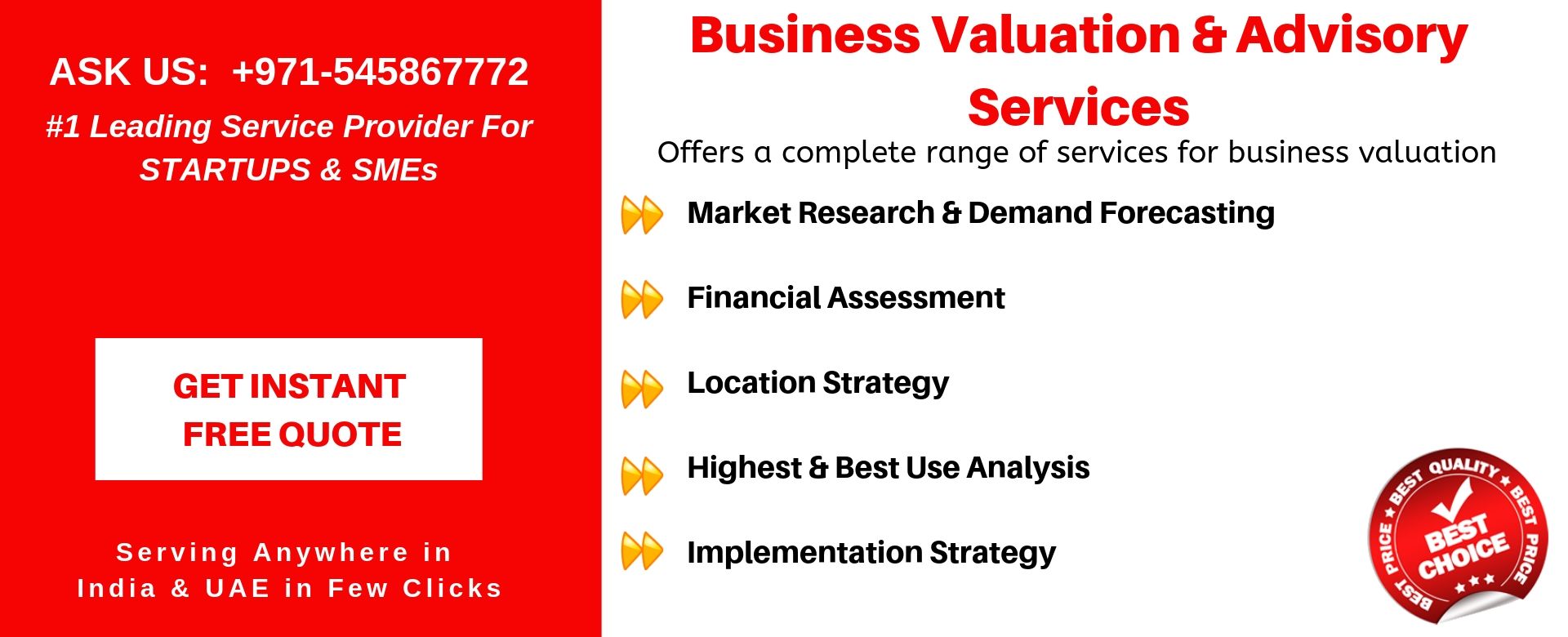 business valuation advisory services in uae