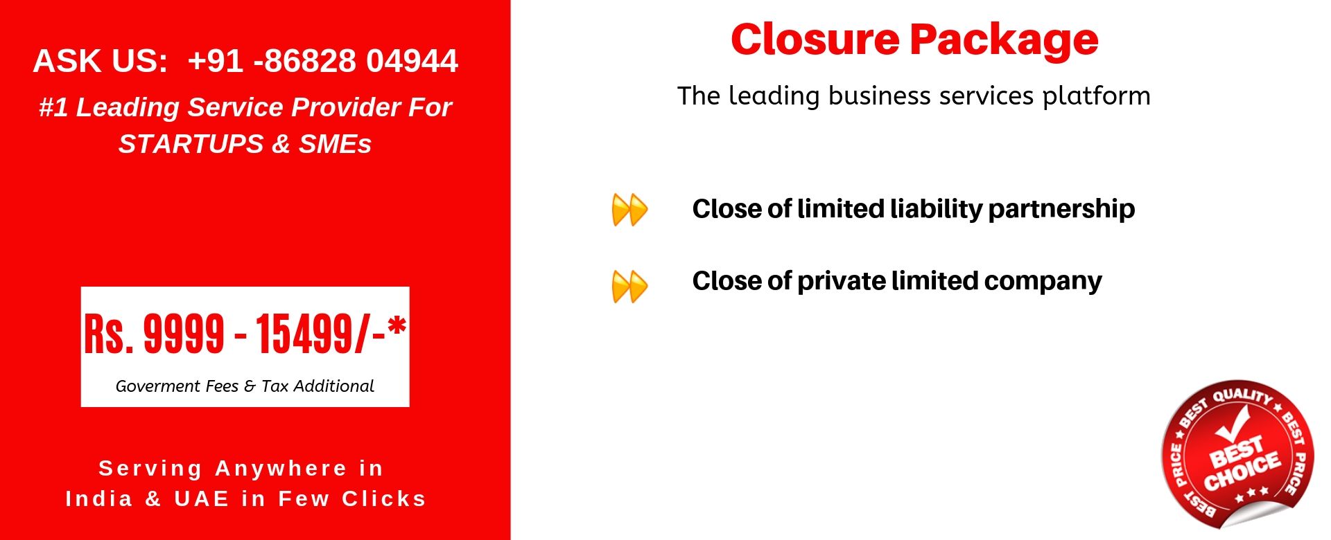 closure package india
