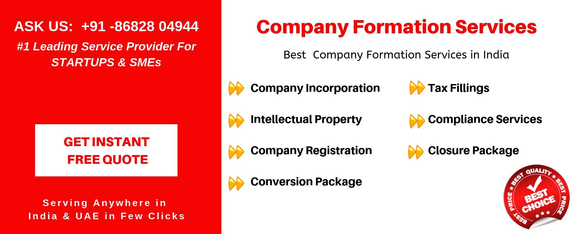 company services in india