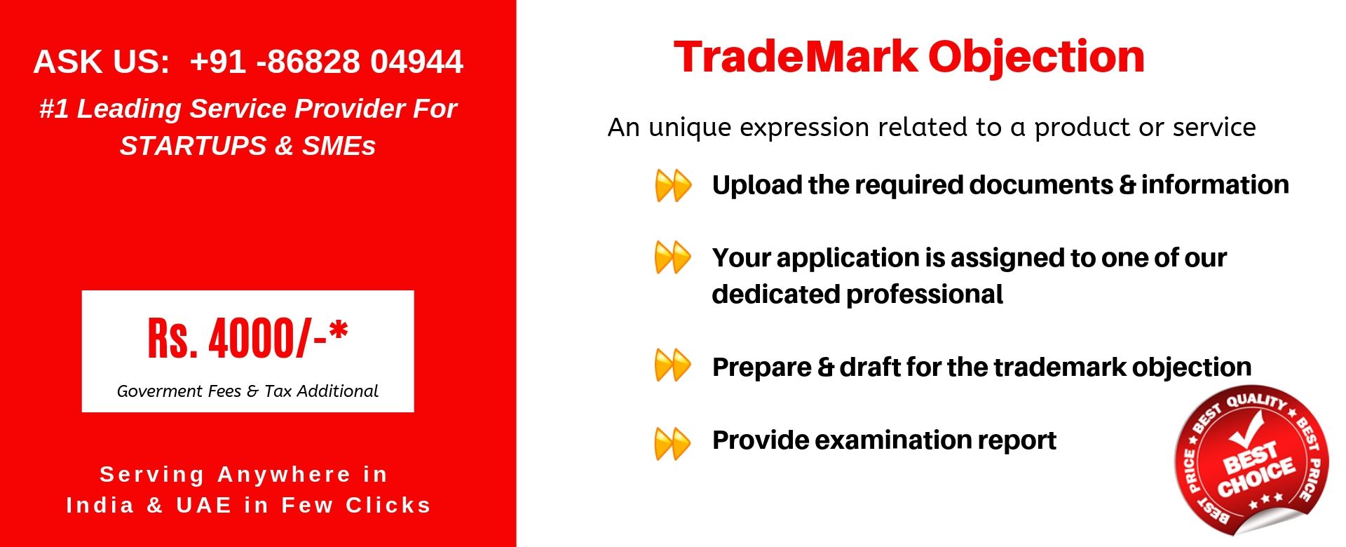 trademark objection in india