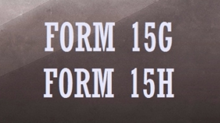 Form 15G 15H 1