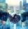 Two people in business attire shake hands, symbolizing a limited partnership or agreement. The background features a blurred cityscape, and digital overlays of city buildings are visible over their hands, suggesting innovation or technological collaboration.